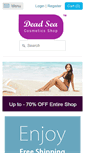 Mobile Screenshot of dead-sea-cosmetics-shop.com