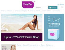 Tablet Screenshot of dead-sea-cosmetics-shop.com